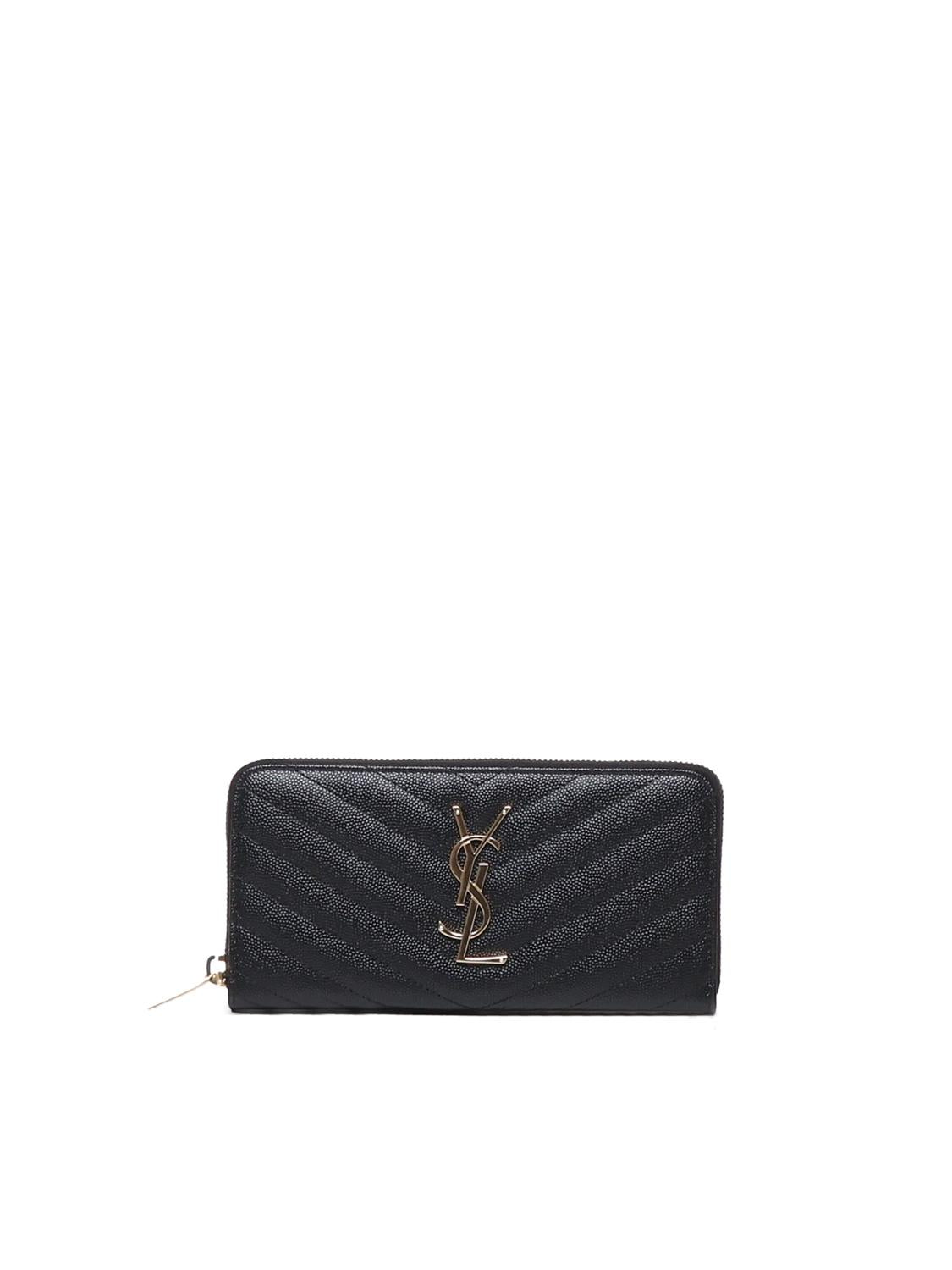 Portafogli Cassandre matelassé<BR/> 358094 BOW011000 SAINT LAURENT 