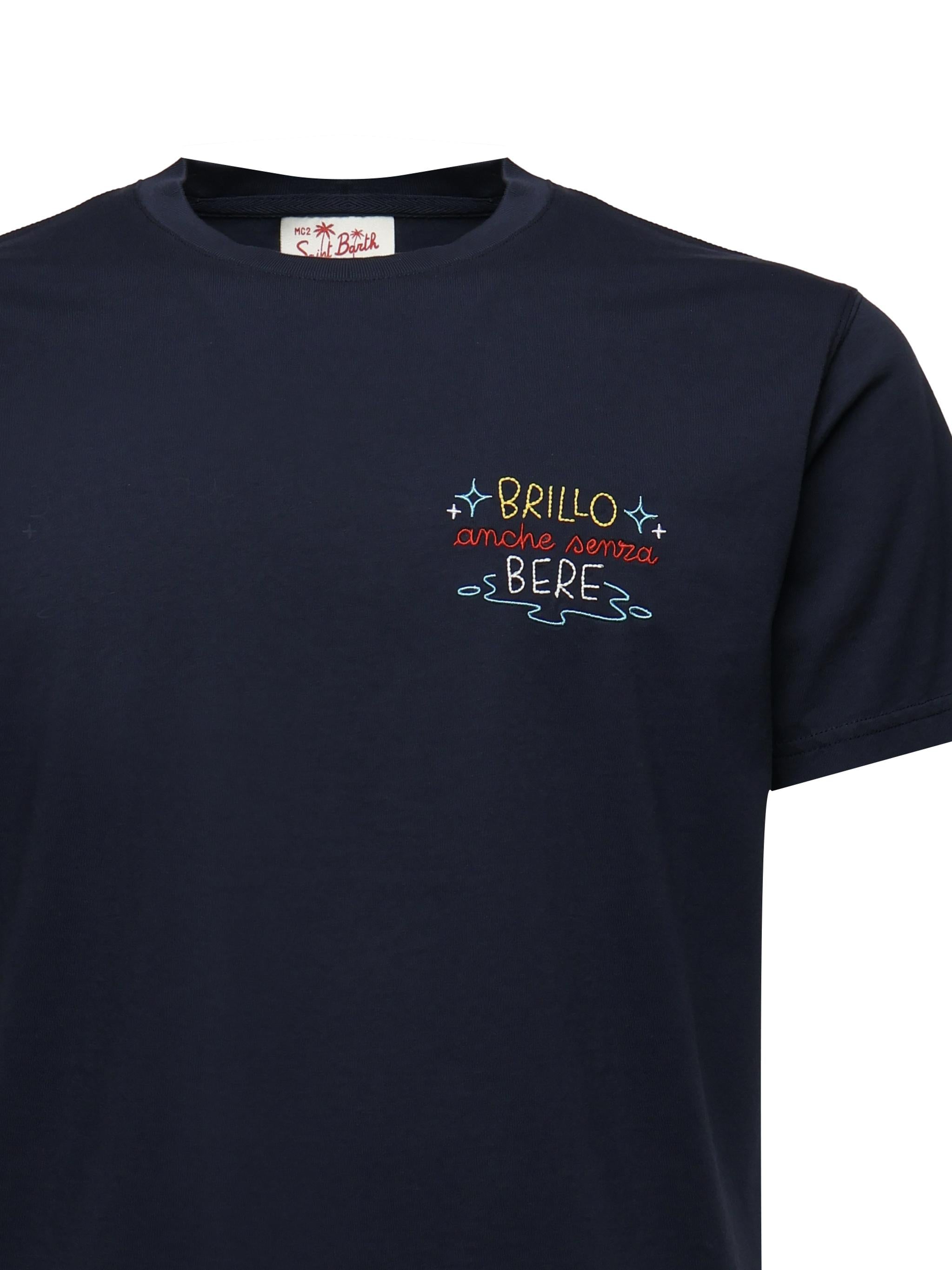 T-shirt con ricamo POT0001 05207H MC2 SAINT BARTH 