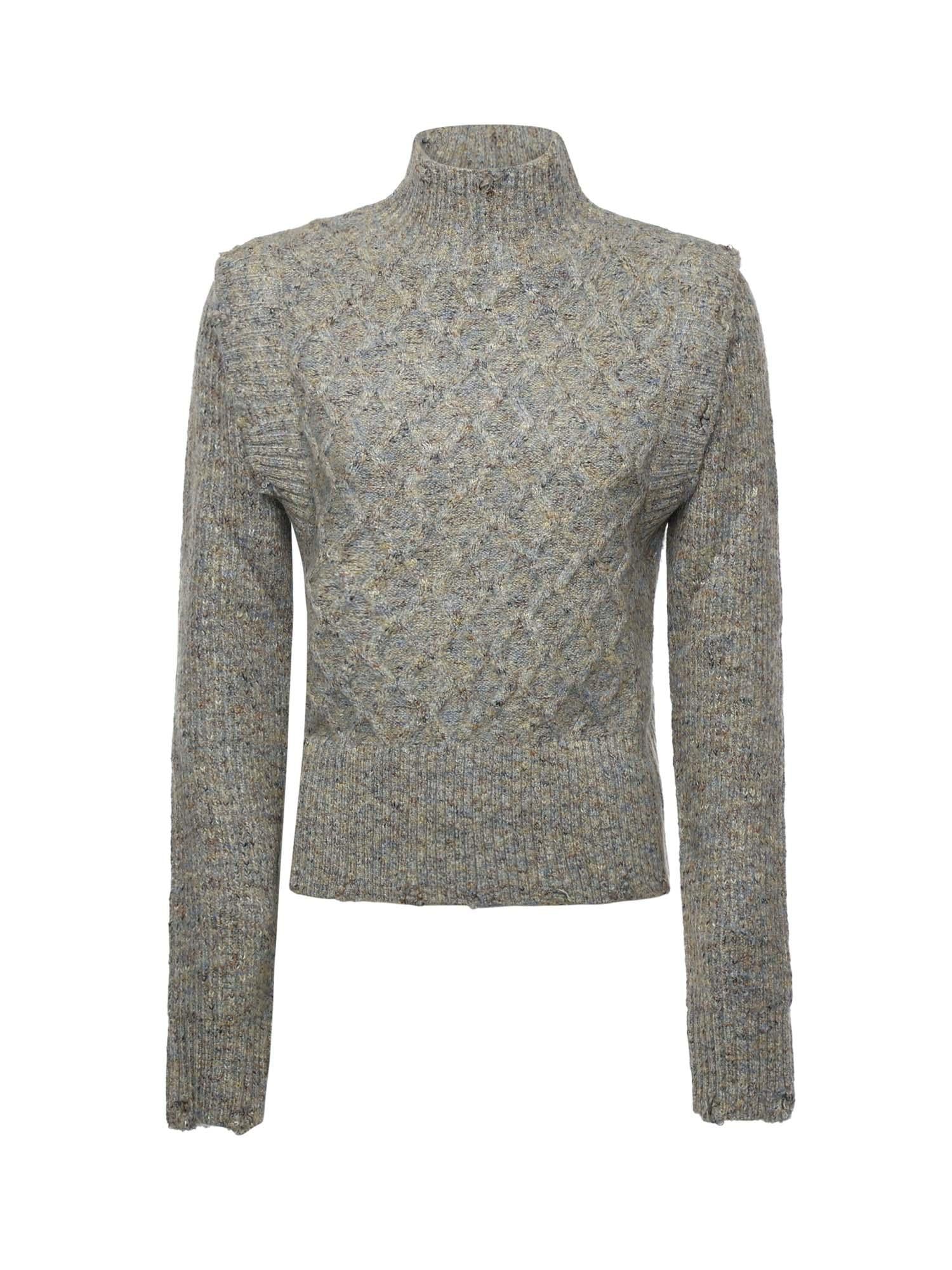 Dolcevita in maglia a trecce<BR/> 105968 A2YBVGC PINKO 