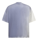 T-shirt in cotone con logo TS003001 BLU BONSAI 