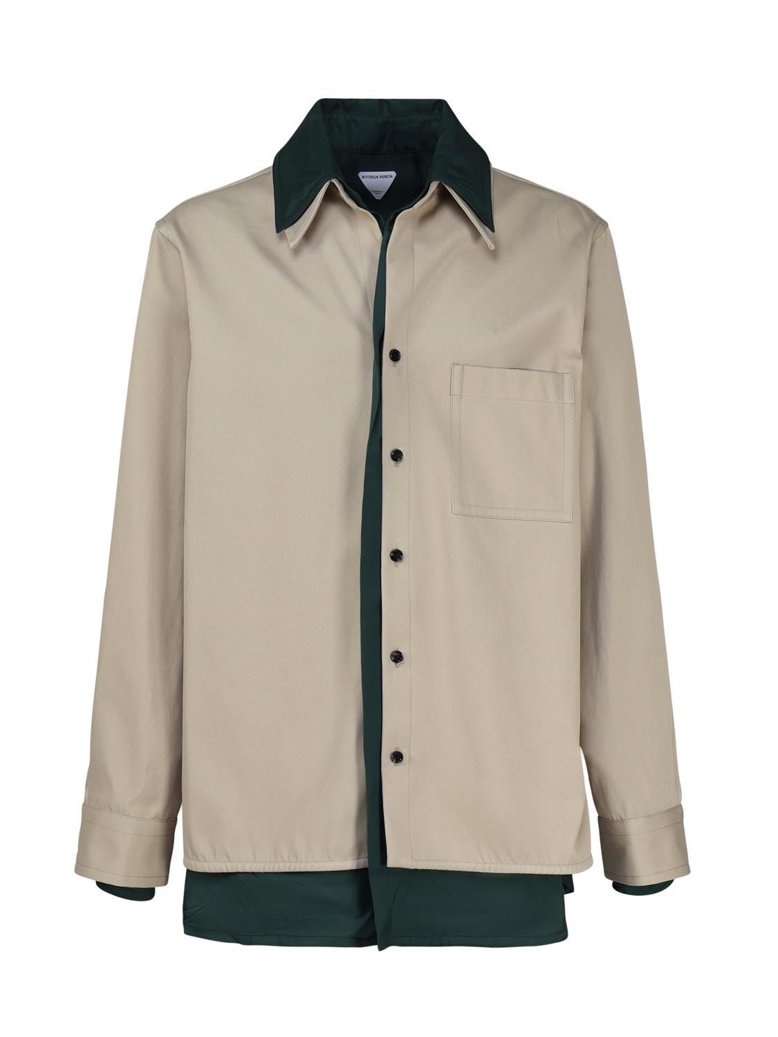 Camicia in twill di cotone doppio strato 739115 V2T103017 BOTTEGA VENETA 