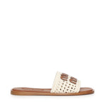 Sandali in crochet e pelle 5XX667 2BDFF0304 MIU MIU 