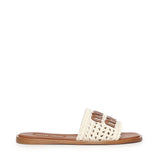 Sandali in crochet e pelle 5XX667 2BDFF0304 MIU MIU 