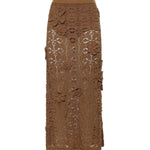 Gonna midi in crochet con fiori 106861 A3B8L25 PINKO 