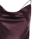 Abito slipdress lungo in satin 106587 A1Y5R57 PINKO 