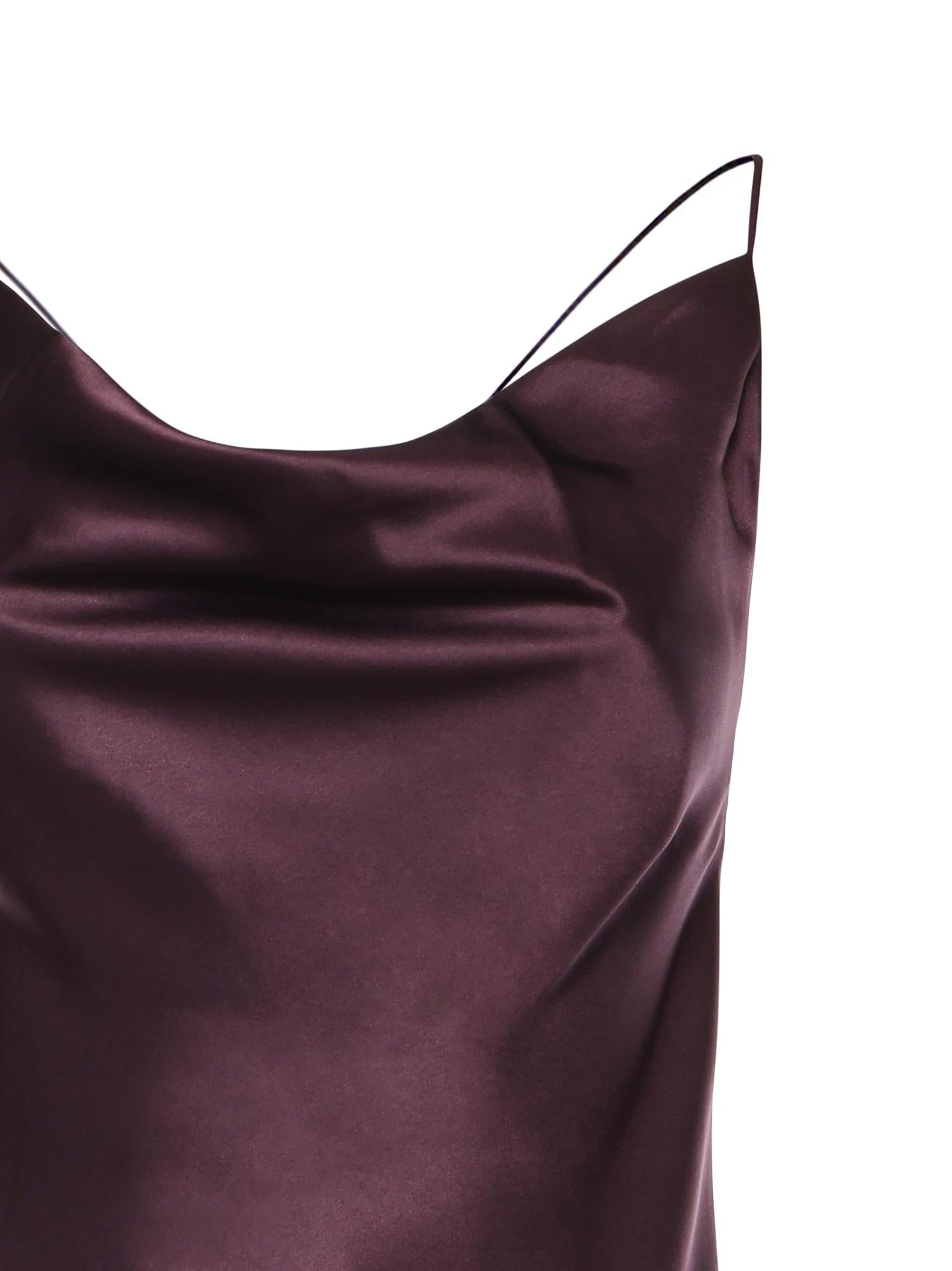 Abito slipdress lungo in satin 106587 A1Y5R57 PINKO 