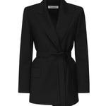 Blazer in tela di lana con cintura 2521046101600 004 MAX MARA 