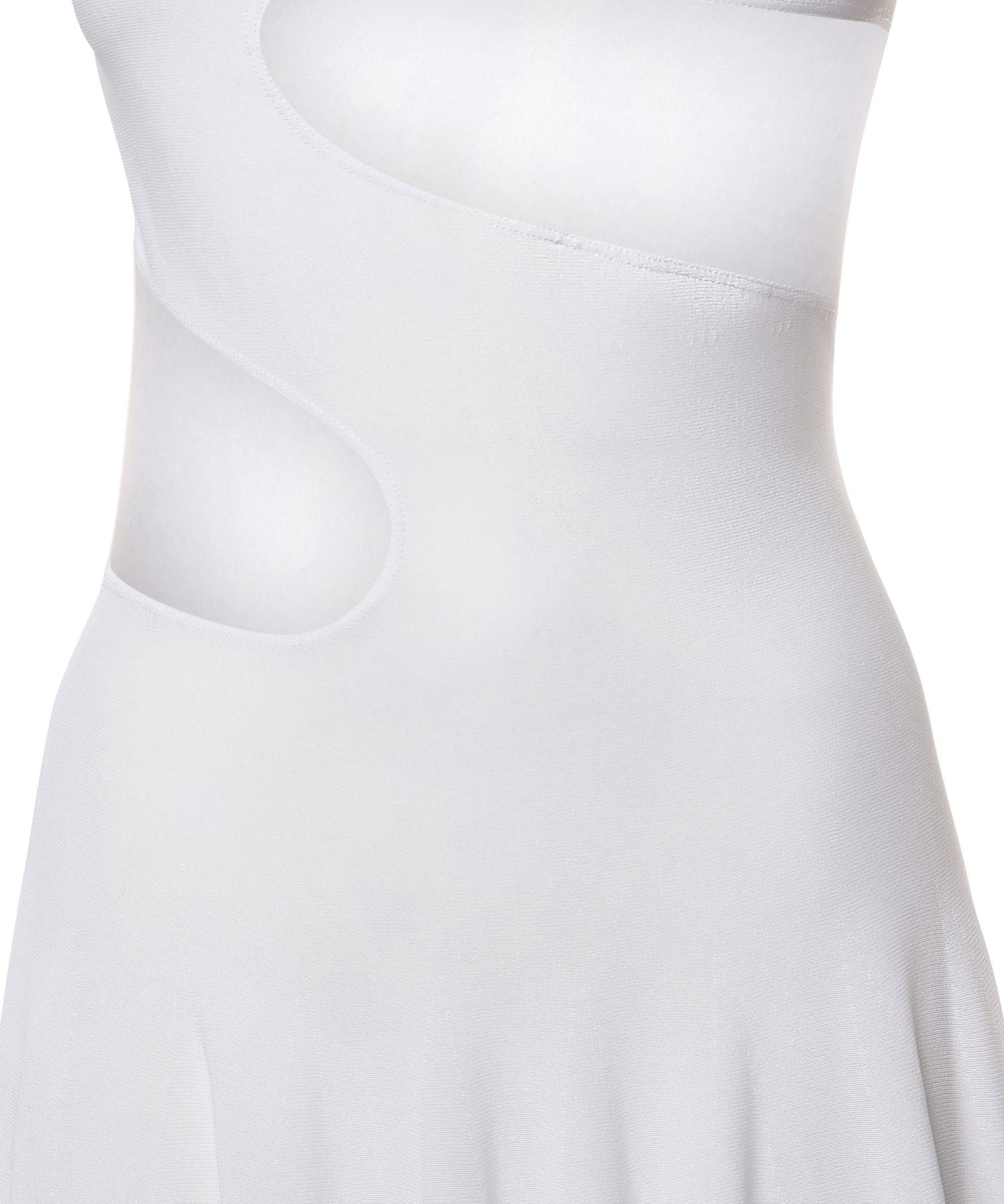 Abito con cut-out in maglia di seta<BR/> AA9R2800K061B 000 ALAIA 