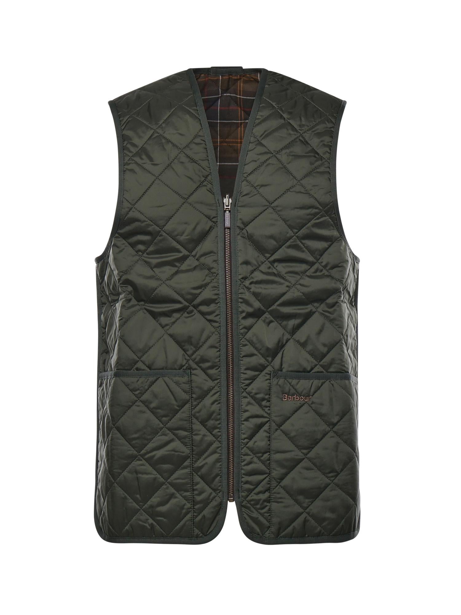 Gilet trapuntato con logo MLI0001 GN92 BARBOUR 