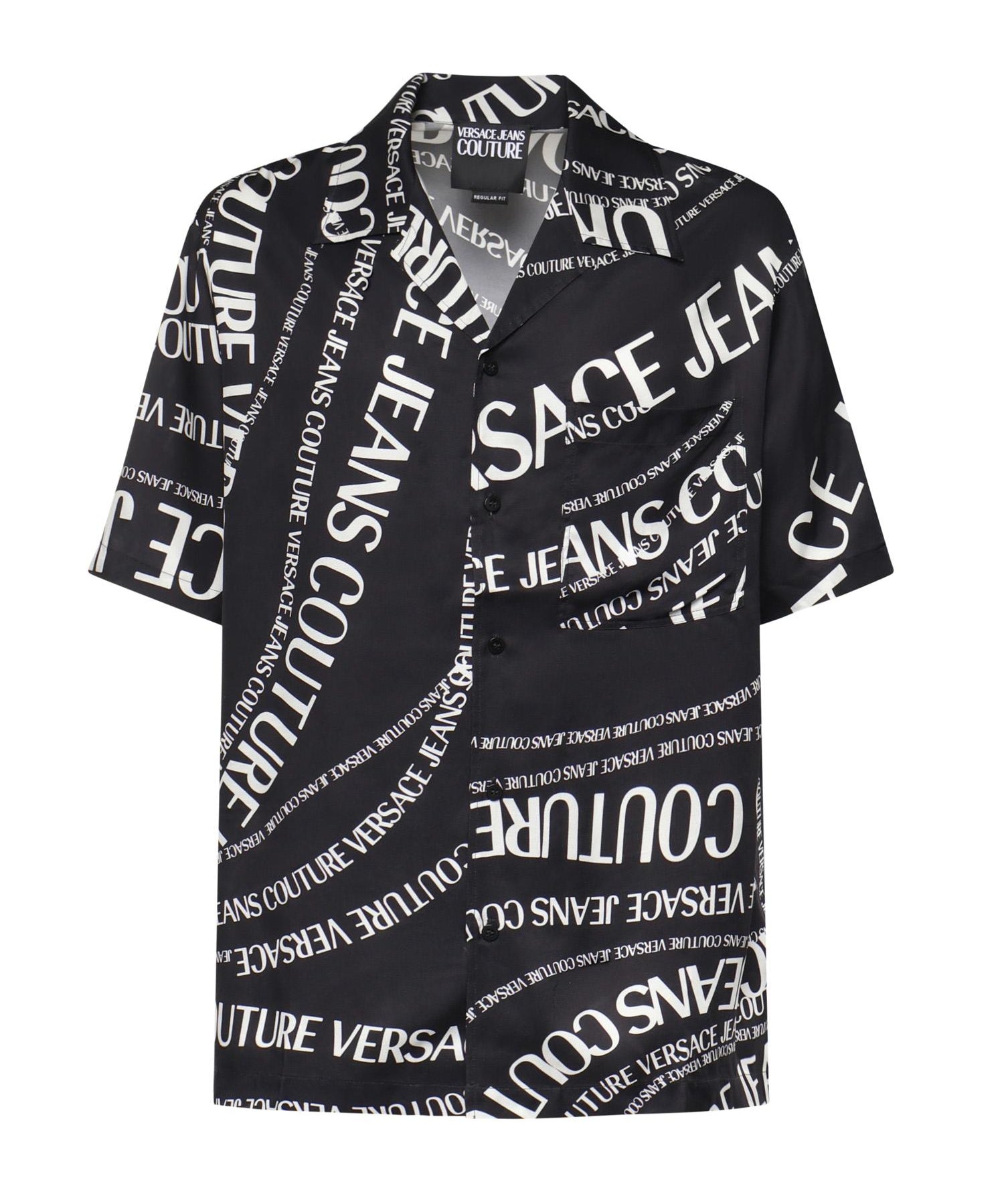 Camicia in twill di viscosa con stampa 80GAL2B0 NS772L01 VERSACE JEANS COUTURE 