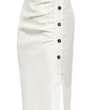 Abito longuette in lino 106521 A34IZ05 PINKO 
