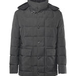 Caban imbottito in canvas mélange NAM36510480XOB B803 FAY 