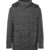 Caban imbottito in canvas mélange NAM36510480XOB B803 FAY 