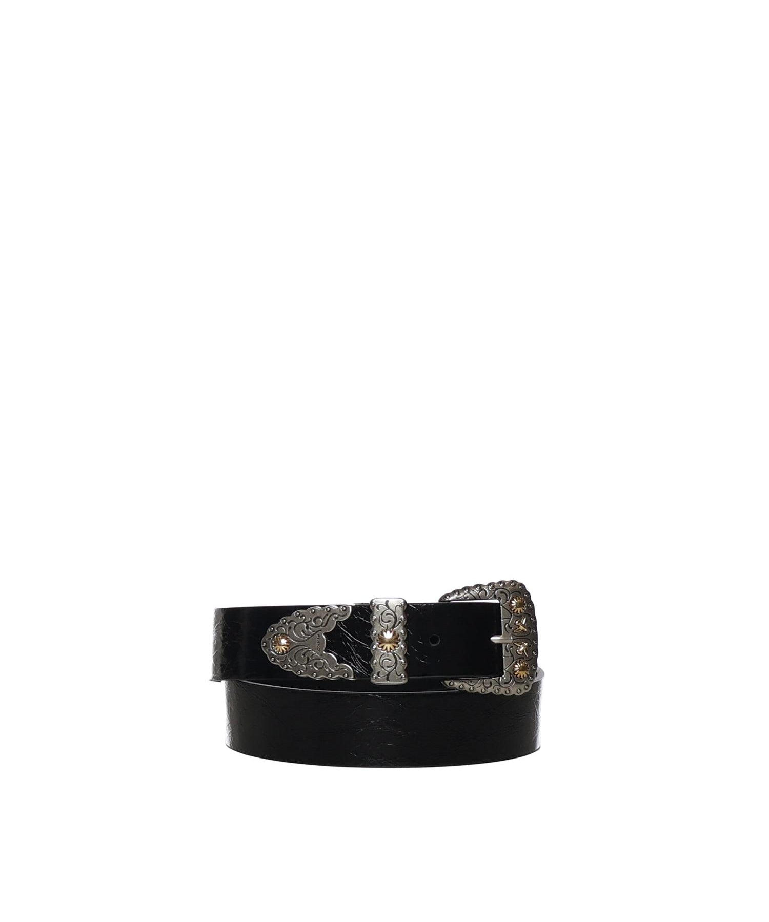 Cintura in pelle shiny con finiture metalliche 106692 A315Z99O PINKO 