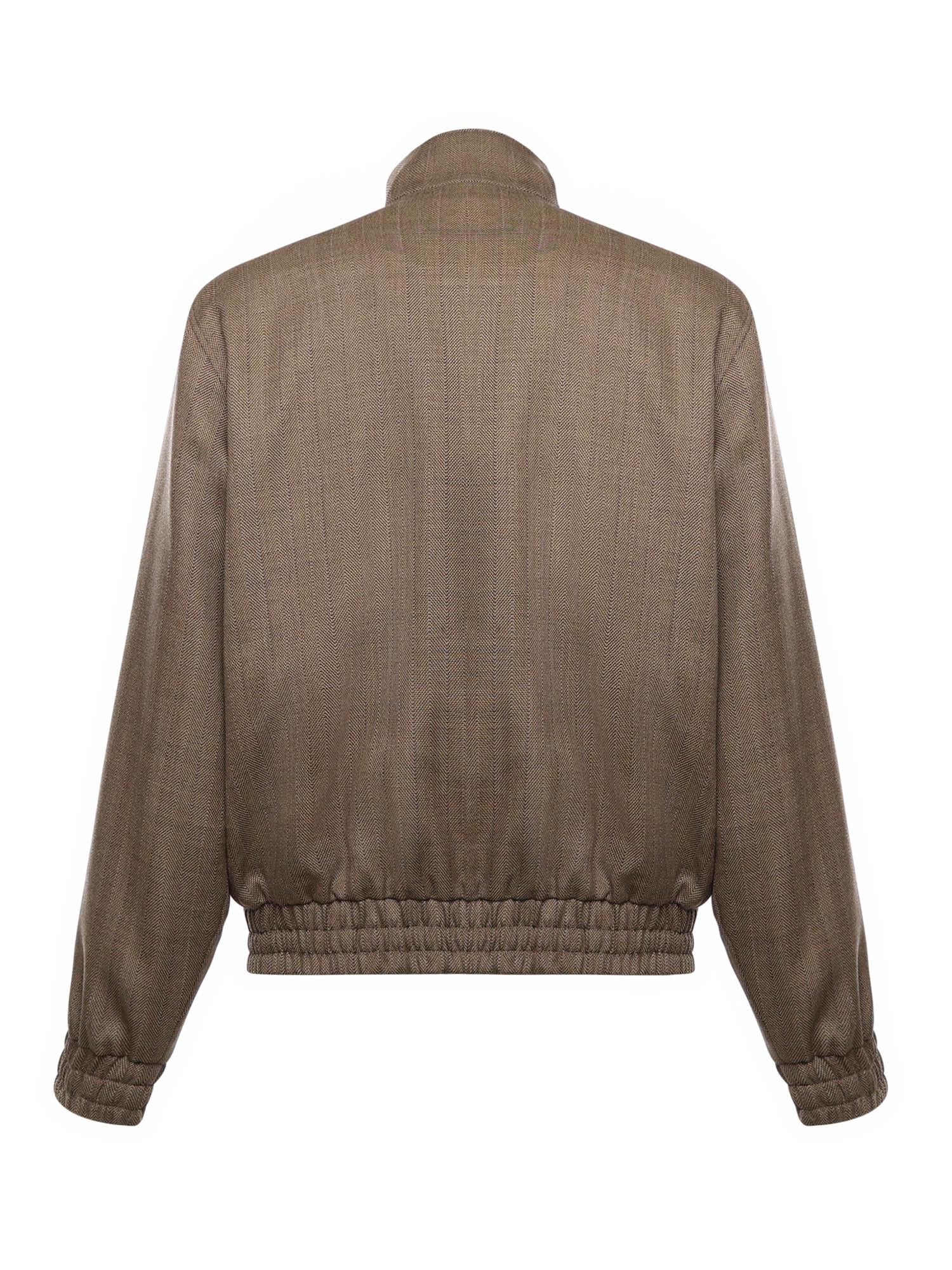 Giacca 'La Trackjacket Chevron' in lana IJT214WV009 BN Drôle de Monsieur 