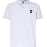 Polo in piqué stretch con patch logo K1S1522002SC S0017V0088 STONE ISLAND 