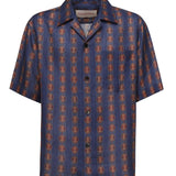 Camicia da bowling stampa Voyage Imaginaire 6V3AA111 AN0QR4 VALENTINO GARAVANI 