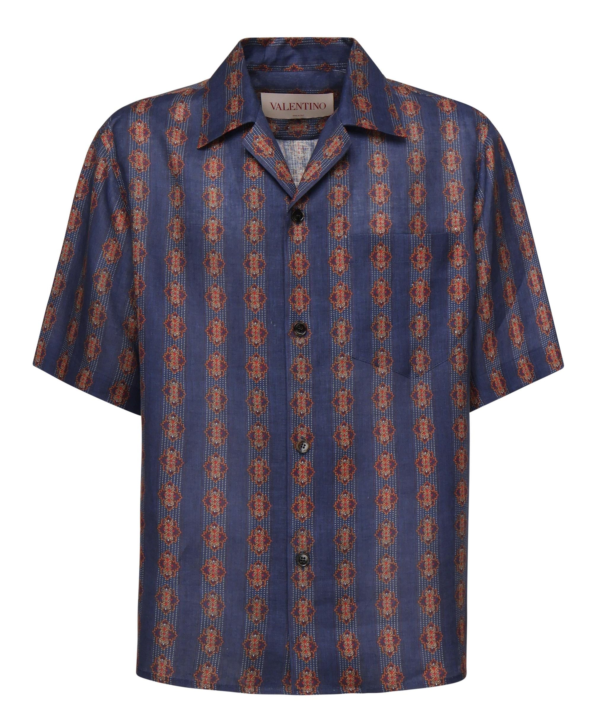 Camicia da bowling stampa Voyage Imaginaire 6V3AA111 AN0QR4 VALENTINO GARAVANI 