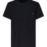 T-shirt con logo ricamato NPMB3501280UCX U806 FAY 