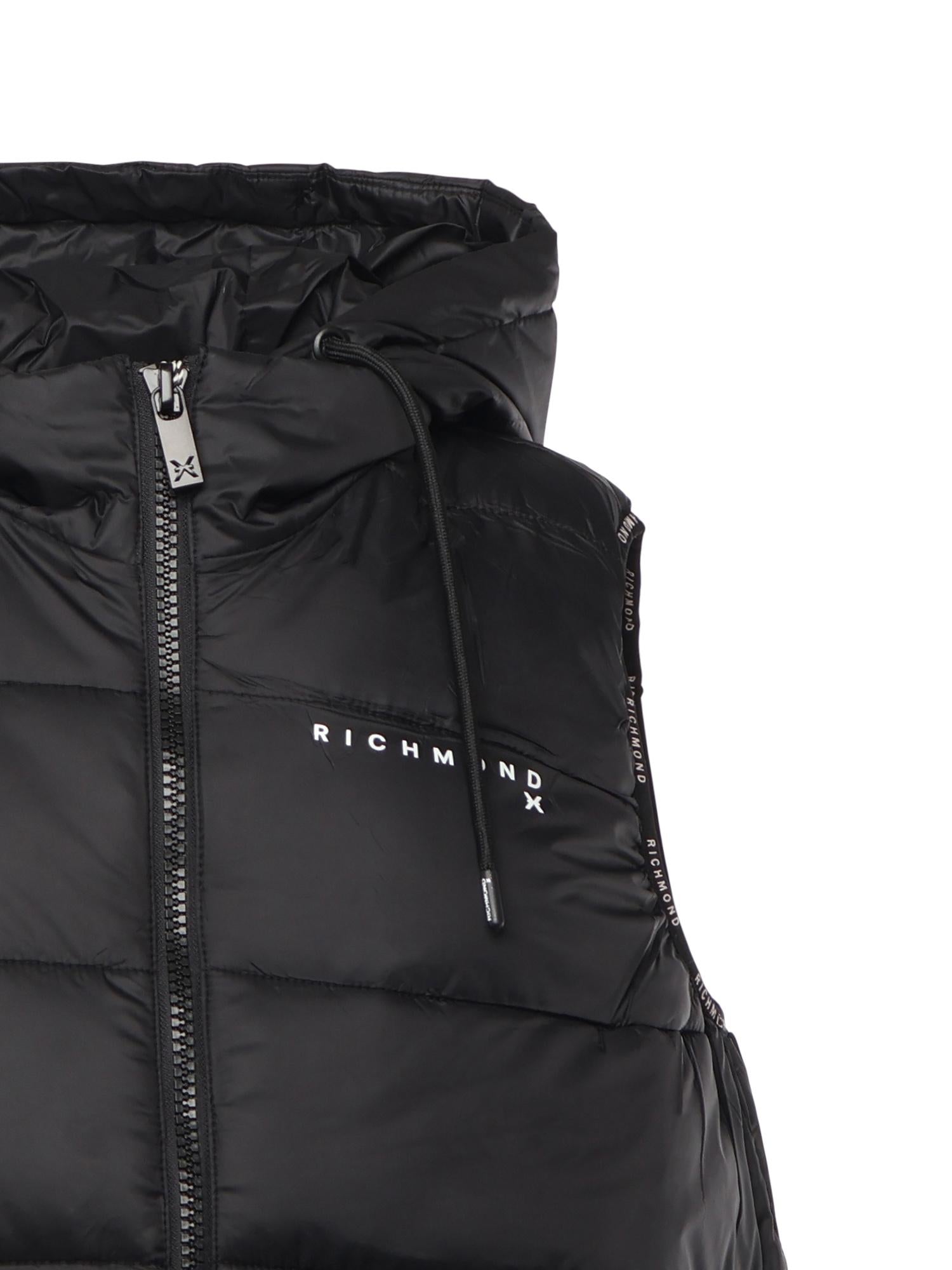 Gilet imbottito in nylon UMA25160PI BLACK RICHMOND X 