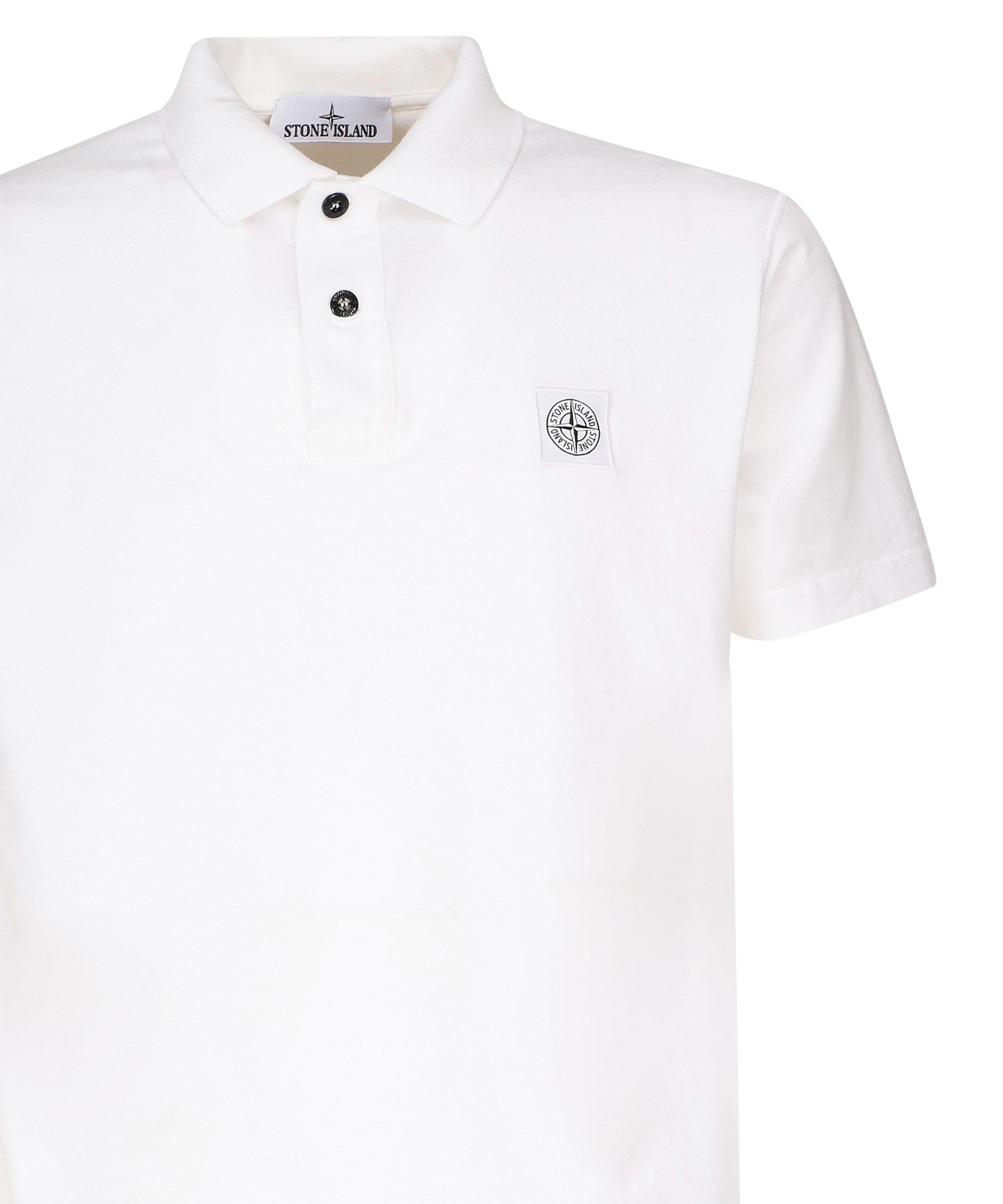 Polo a maniche corte con toppa Compass K1S152200205 S0057V0001 STONE ISLAND 