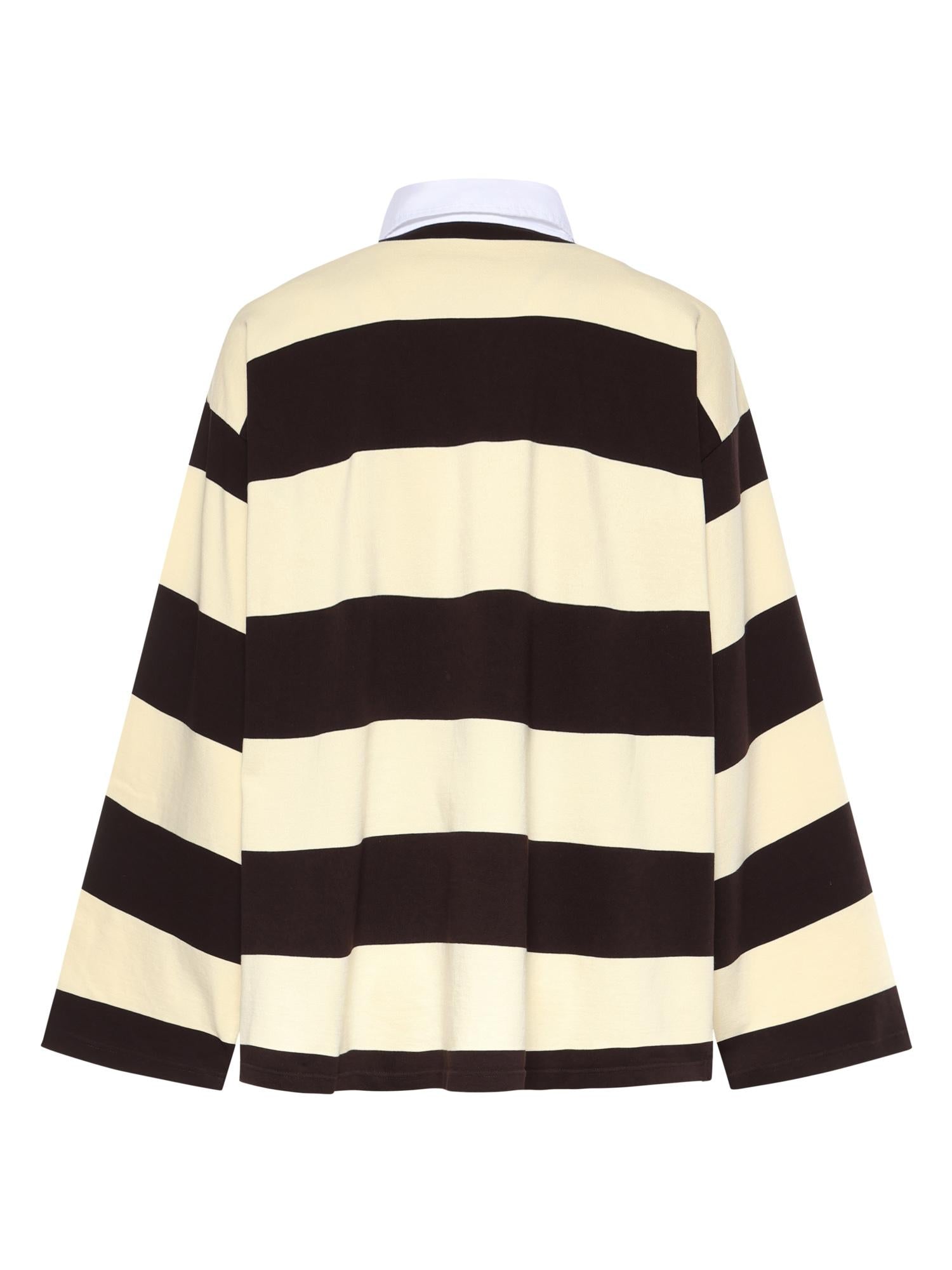 Camicia polo in jersey a righe 871654 TUVL56110 BALENCIAGA 