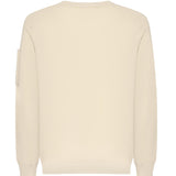Maglione in cotone crepe con logo 20CMKN105A 006323O114 C.P. COMPANY 