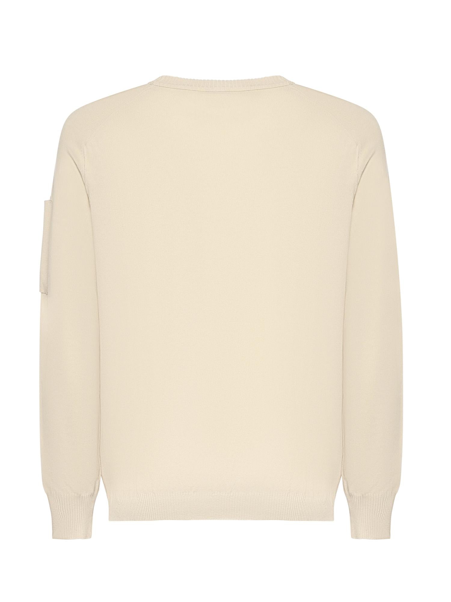 Maglione in cotone crepe con logo 20CMKN105A 006323O114 C.P. COMPANY 