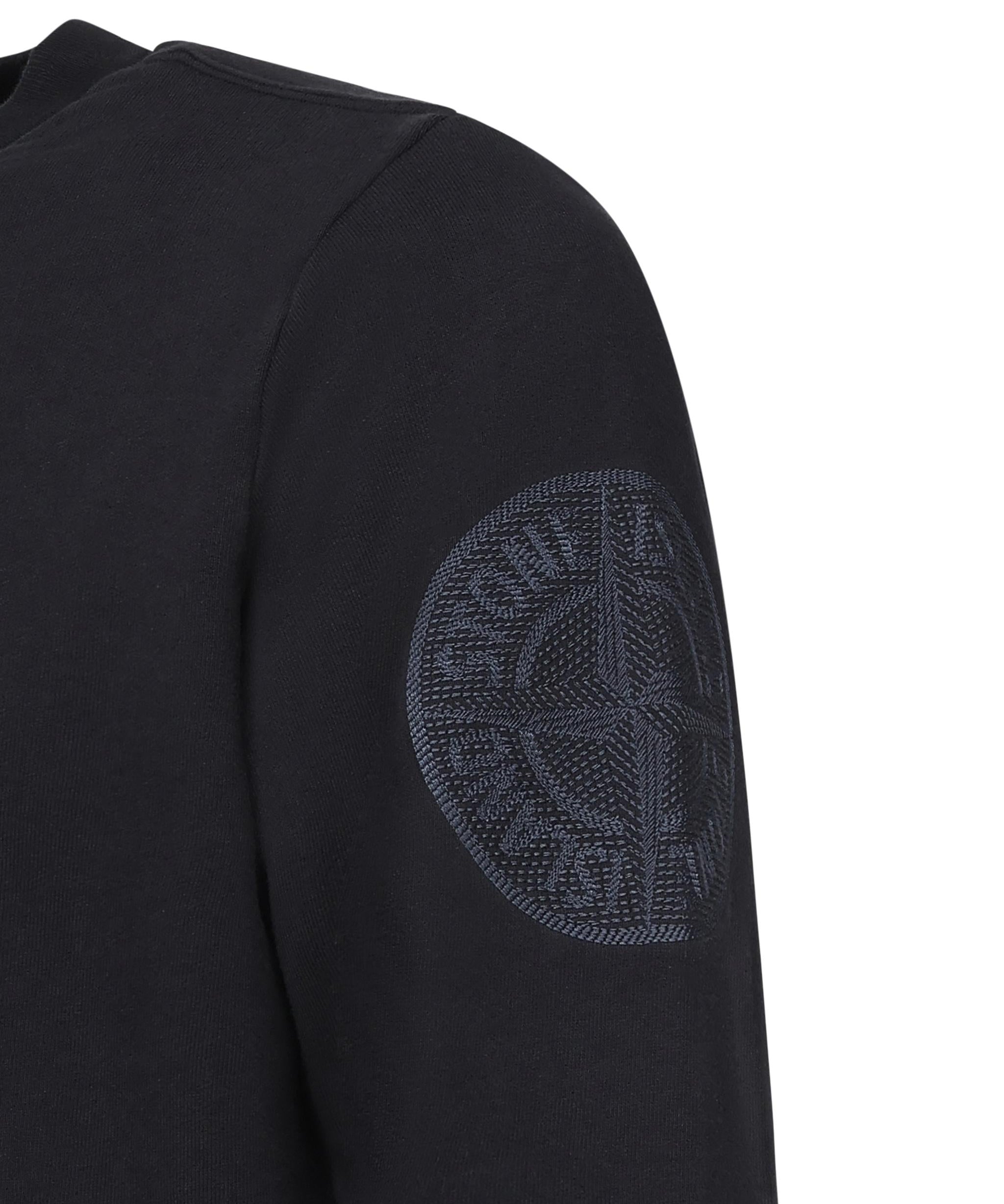 Felpa girocollo con ricamo Compass<BR/> K1S156100026 S0122V0020 STONE ISLAND 