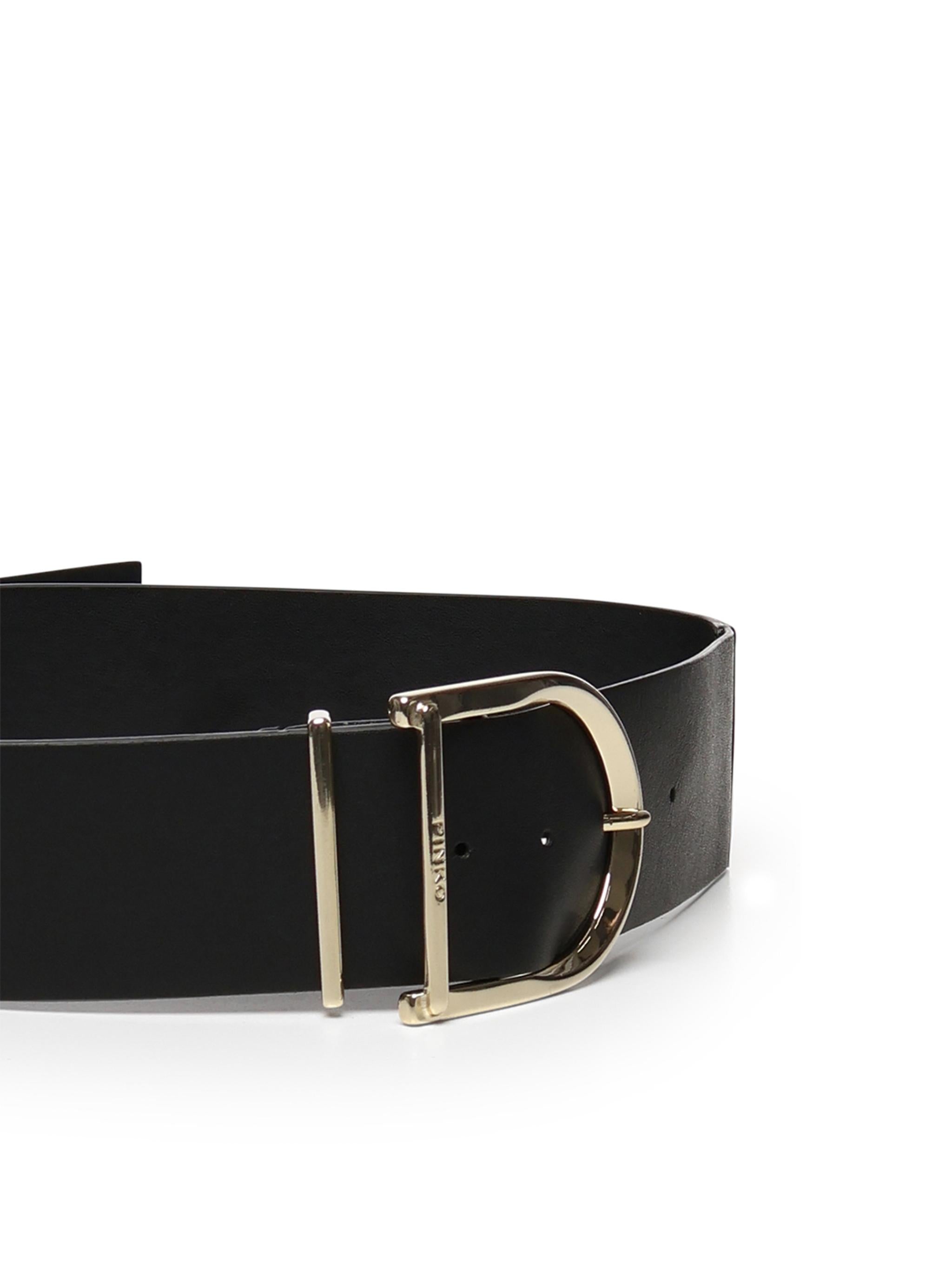 Cintura alta in pelle e nappa 6cm 105205 A2LYZ99L PINKO 