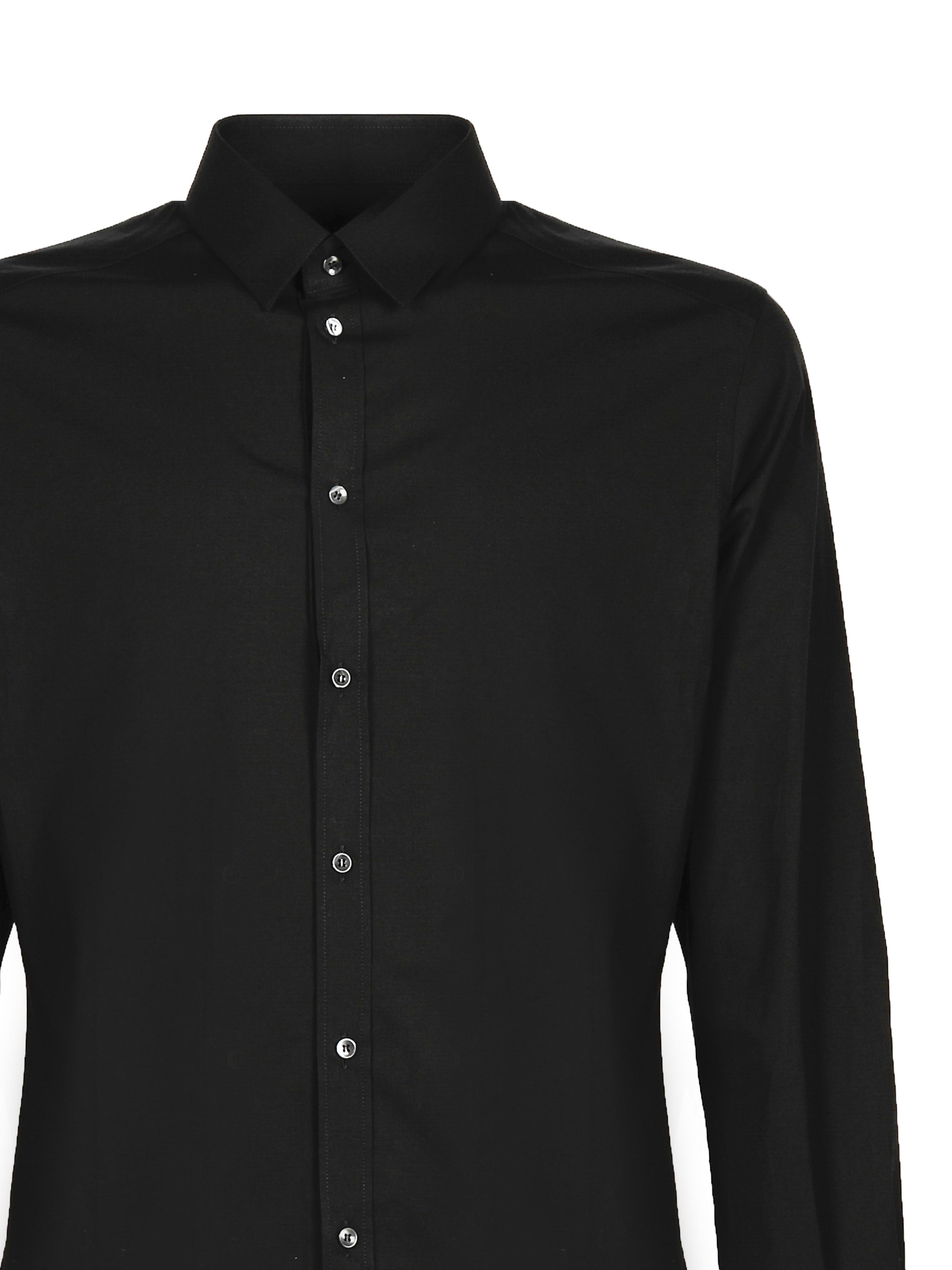 Camicia in popeline di cotone stretch G5EJ0T FUEEEN0000 DOLCE & GABBANA 