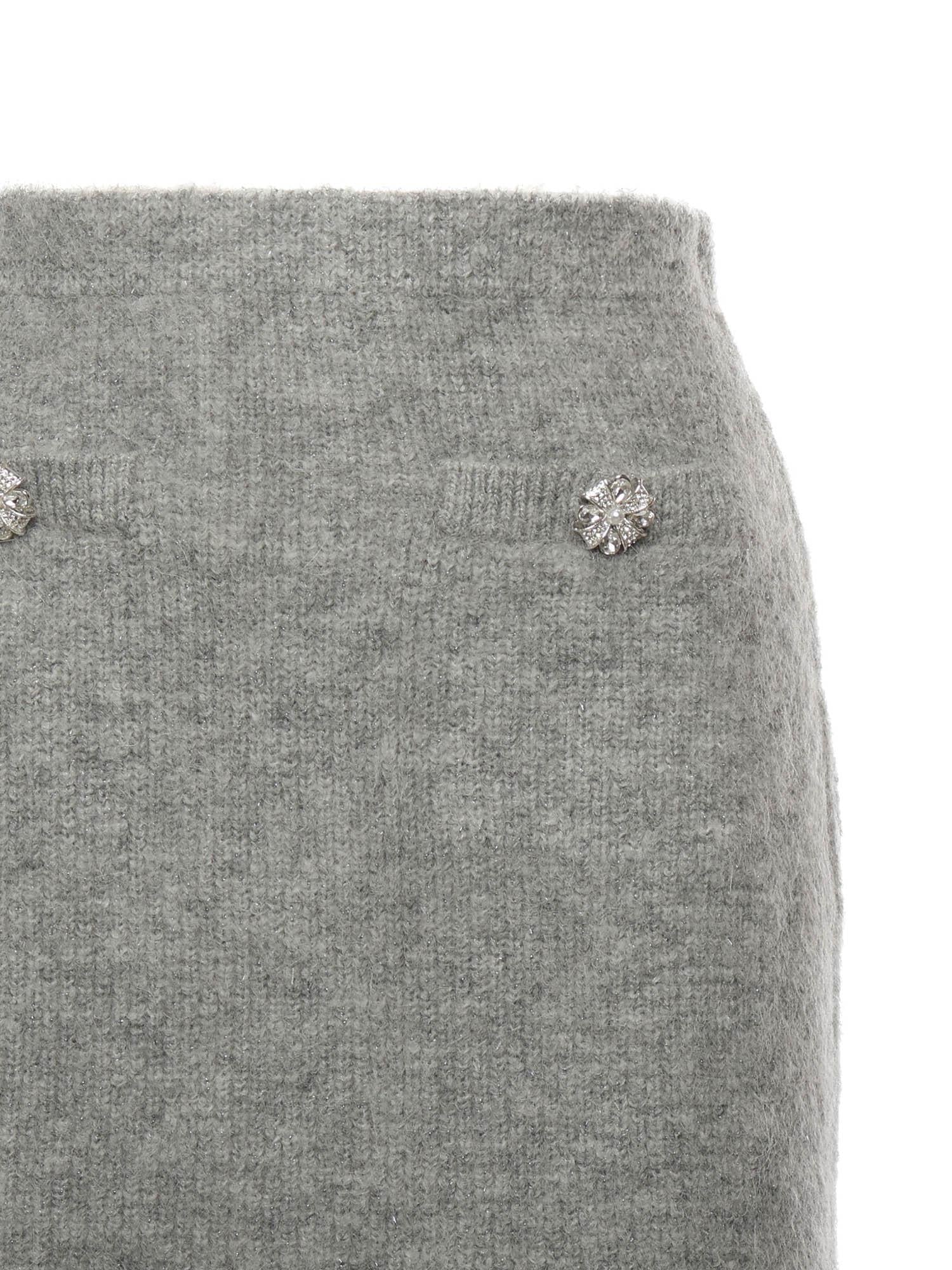 Minigonna in maglia<BR/> RS26123SK GR SELF-PORTRAIT 