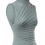Abito midi modellante in lana AA9R2569K162C 680 ALAIA 