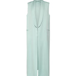 Gilet lungo in envers satin 80AAP547 N0707189 GENNY 