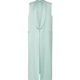 Gilet lungo in envers satin 80AAP547 N0707189 GENNY 