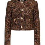 Giacca cropped jacquard CHC25AVE20282 69A CHLOÉ 