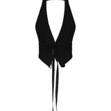 Gilet con schiena scoperta <BR/> 105109 A2JLZ99 PINKO 