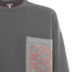Maglia Anagram in misto cotone con tasca H526Y14KLS 1134 LOEWE 