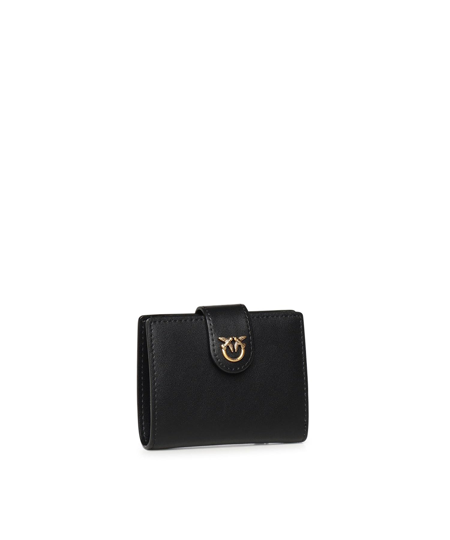 Portafoglio in pelle con logo 102840 A0F1Z99Q PINKO 