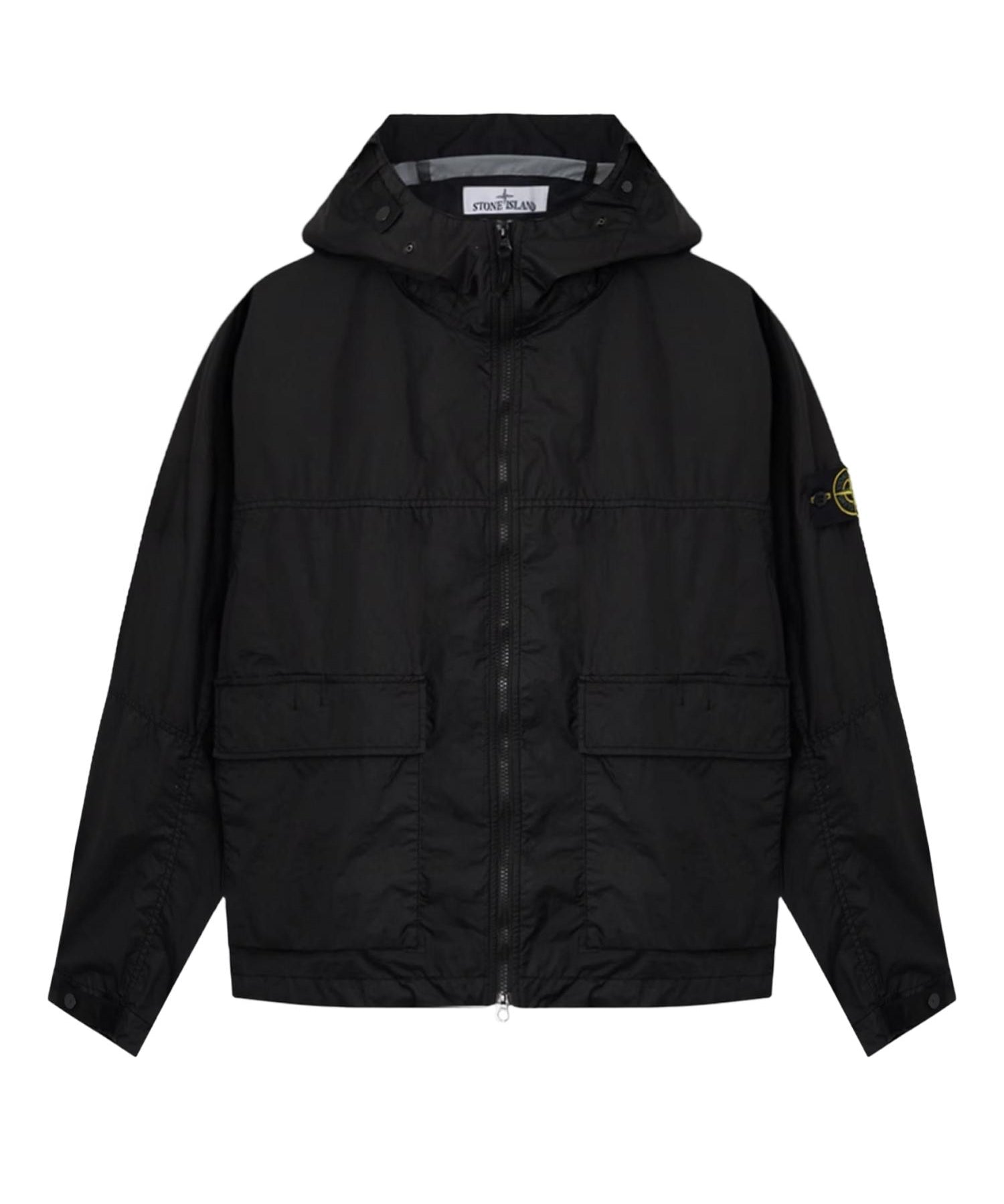 Giacca con cappuccio in nylon con logo L1S154100004 S0A21V0029 STONE ISLAND 