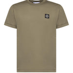 T-shirt con patch Compass in jersey di cotone L1S152100027 S0013V005G STONE ISLAND 
