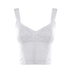 Top in tessuto tecnico con lavorazione in pizzo F7T19T G9798W0800 DOLCE & GABBANA 