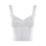 Top in tessuto tecnico con lavorazione in pizzo F7T19T G9798W0800 DOLCE & GABBANA 
