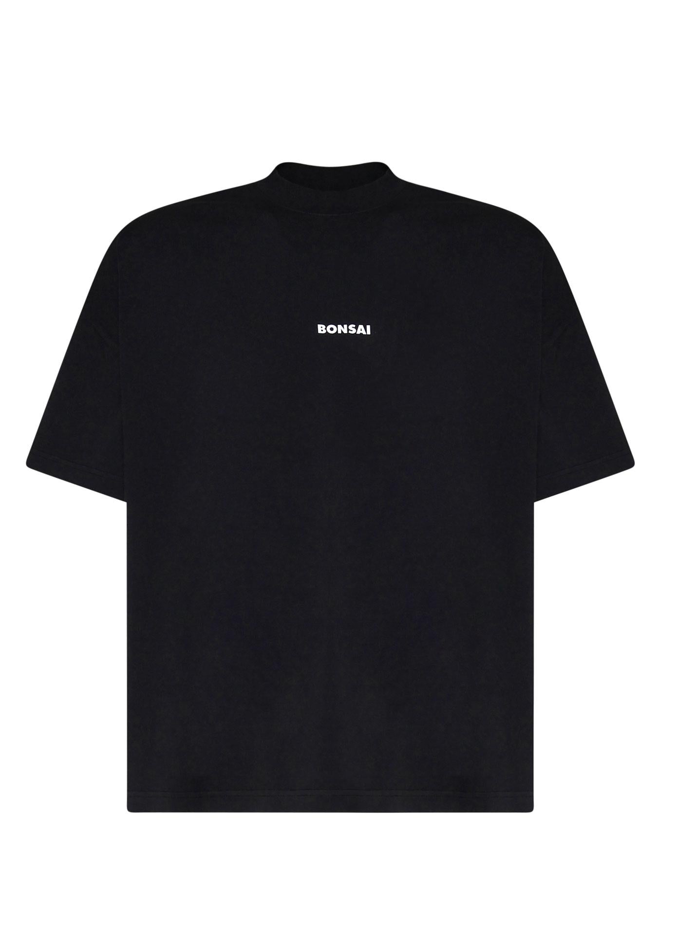 T-shirt con logo TS001001 BLK BONSAI 
