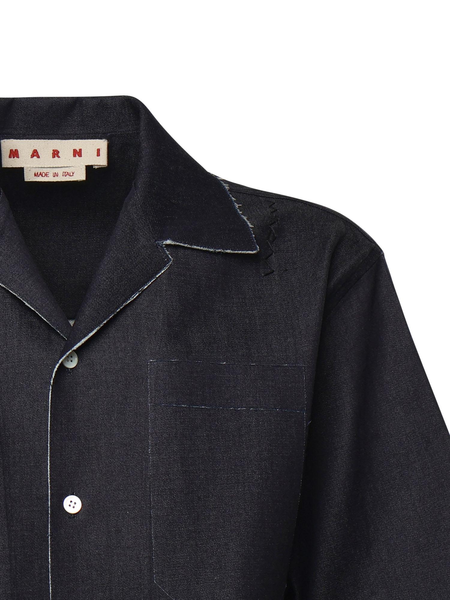 Camicia in denim stretch CUJU0029SY USCX59UNB99 MARNI 