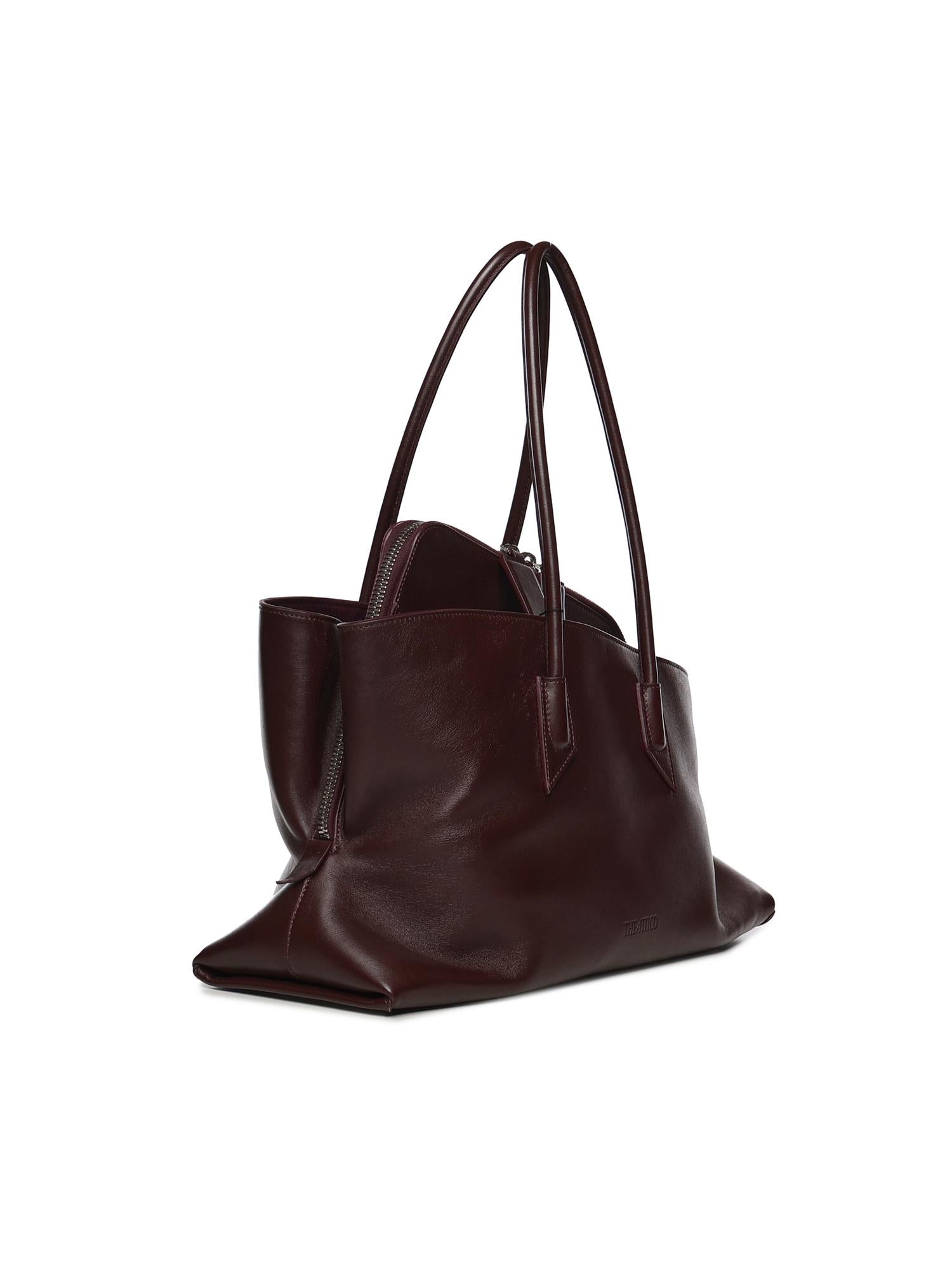 Borsa La Passeggiata Medium in pelle 250WAH00054 LBT019AA851 THE Attico 