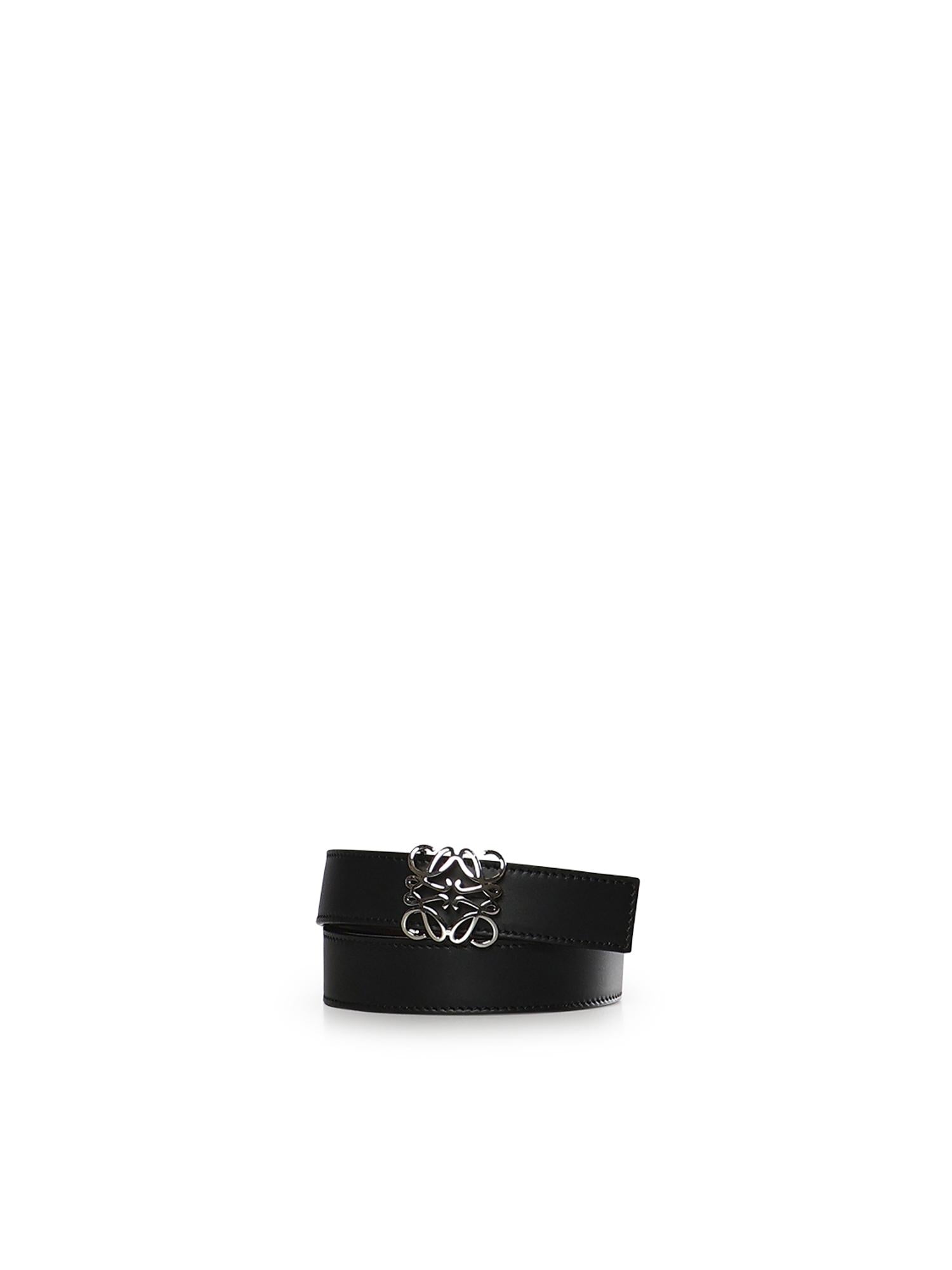 Cintura reversibile Anagram Bombé in pelle di vitello E821Z26X11 1101 LOEWE 