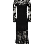 Abito lungo crochet traforato<BR/> 104731 A2FFZ99 PINKO 