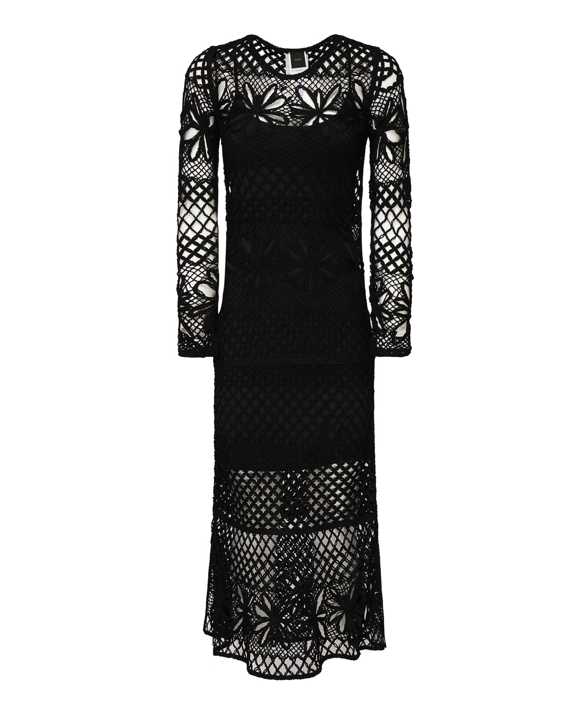Abito lungo crochet traforato<BR/> 104731 A2FFZ99 PINKO 
