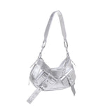 Borsa a spalla y2k001 in pelle FBBP70001MET -ARGENTO/NICKEL BIASIA 